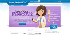 Desktop Screenshot of laserlevinemd.com