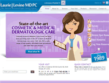 Tablet Screenshot of laserlevinemd.com